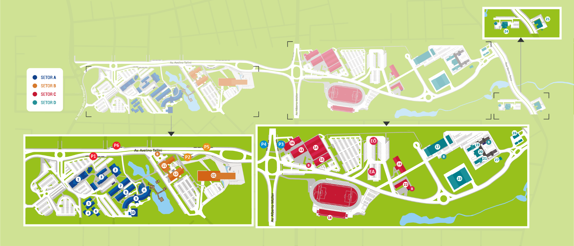 Mapa da Univates