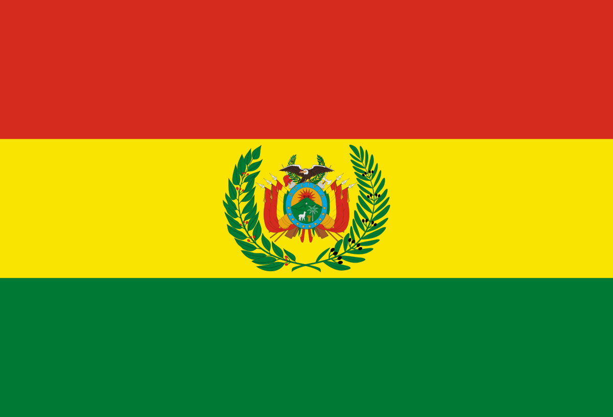 Imagem da bandeira do pas Bolvia