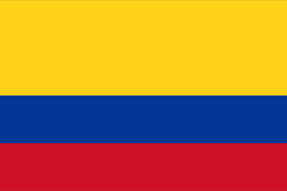 Imagem da bandeira do pas Colmbia