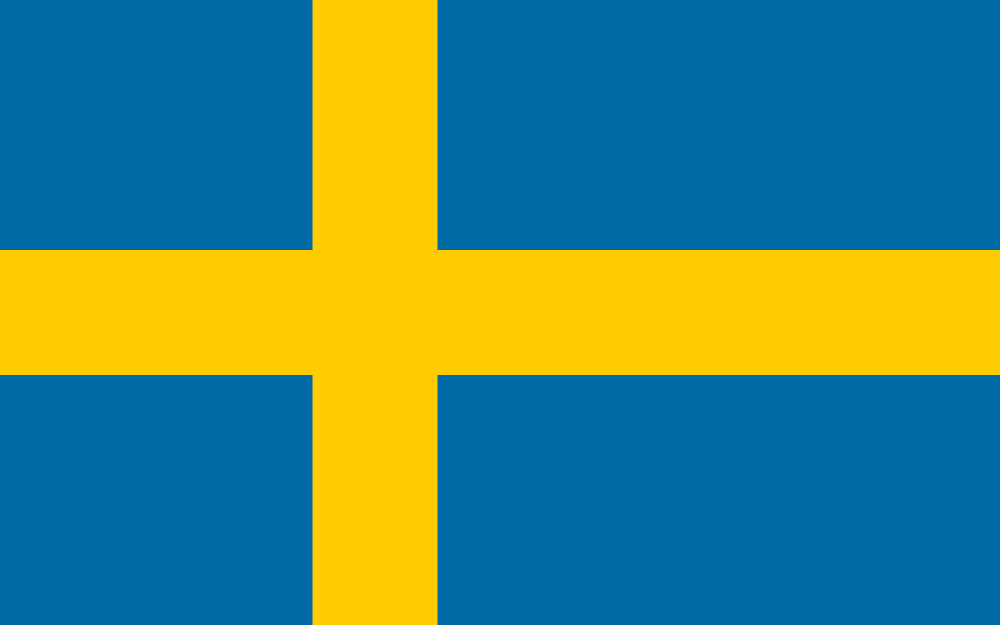 Imagem da bandeira do país Suécia