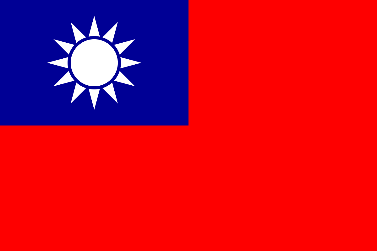 Imagem da bandeira do pas Taiwan