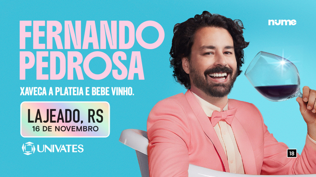 Fernando Pedrosa em: xaveca a platia e bebe vinho