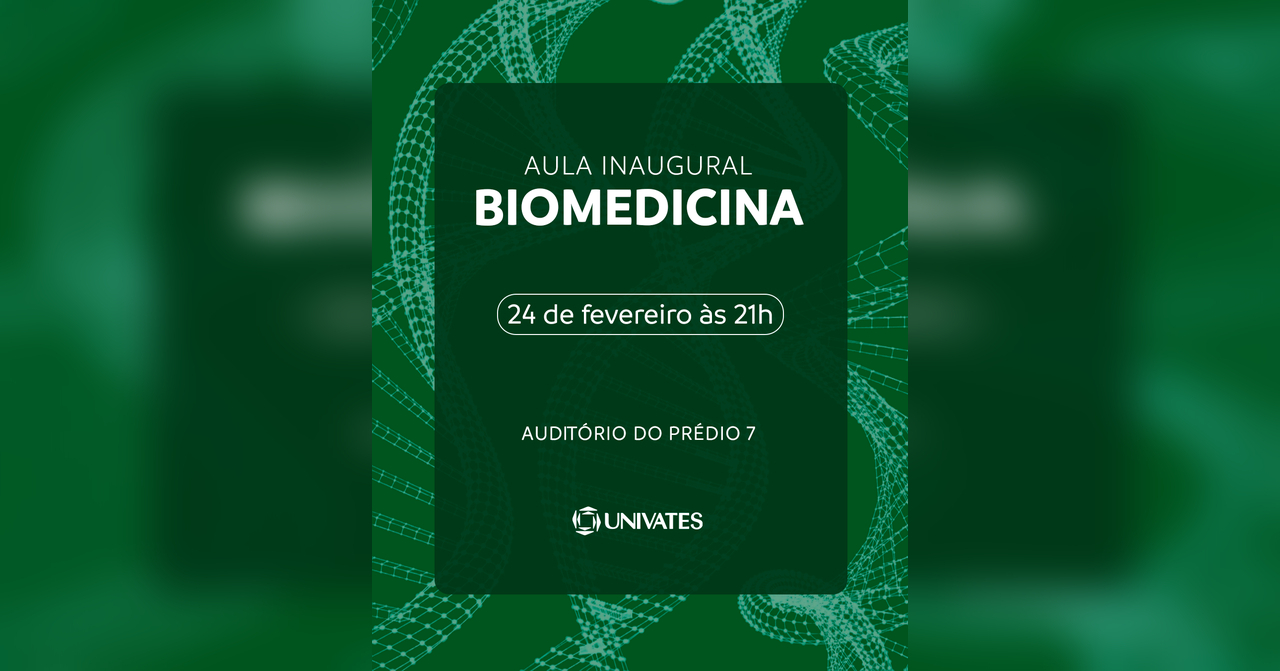 Aula inaugural da Biomedicina
