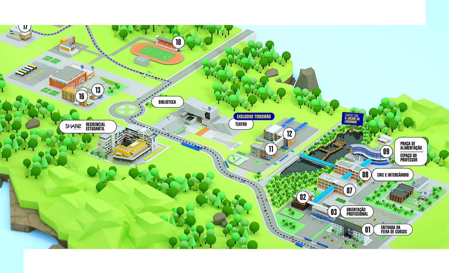 Mapa do campus